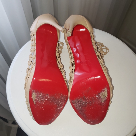 Christian Louboutin Porligat 120 Nude, sz 39 - Picture 7 of 10